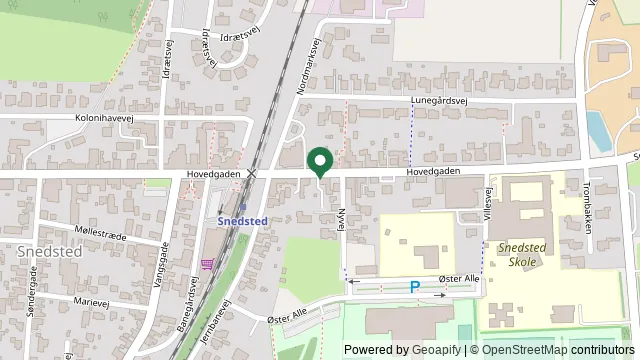 Kort der viser, hvor Snedsted Dyreklinik ligger: Hovedgaden 35, 7752 Snedsted